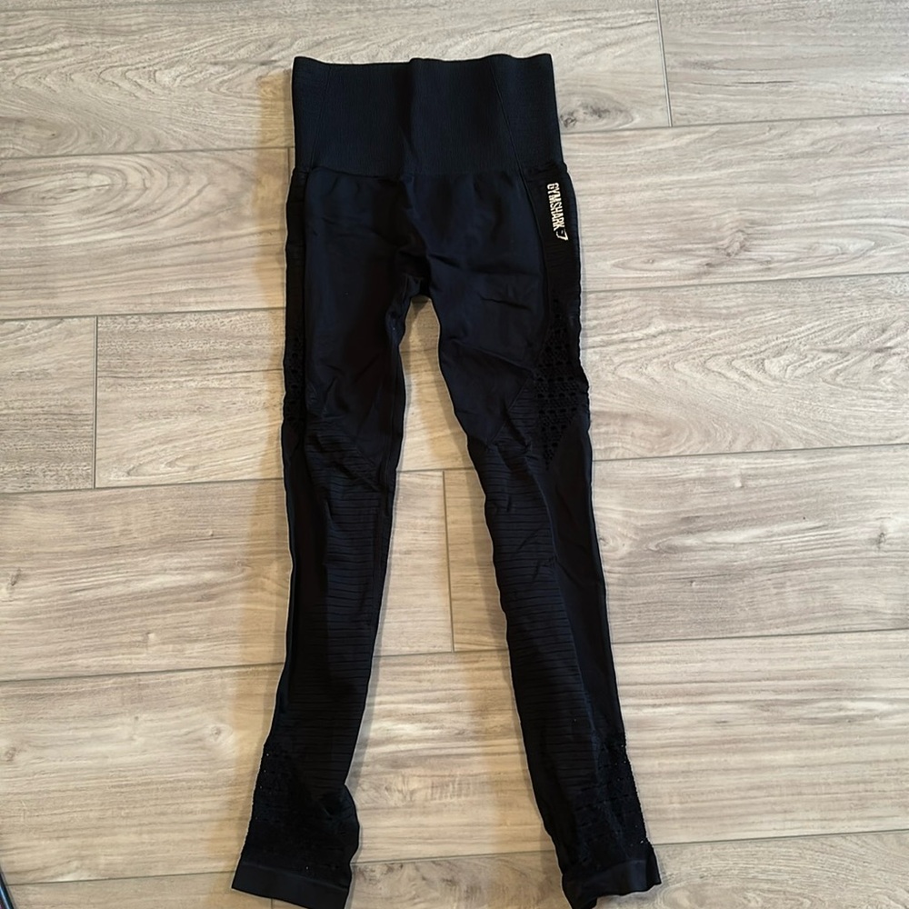 Black energy seamless high waisted leggings